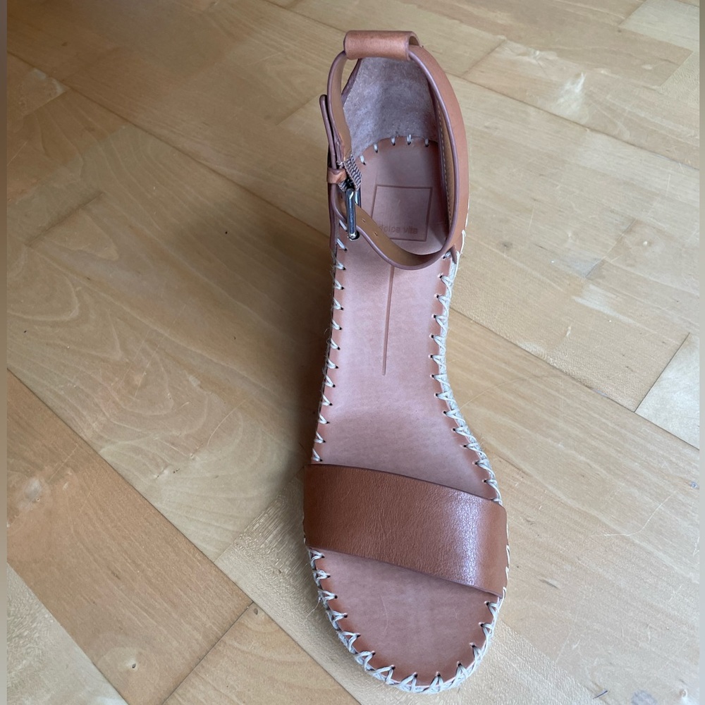 New Dolce Vita Noor Tan Wedges (Tan Leather) Size 9.5